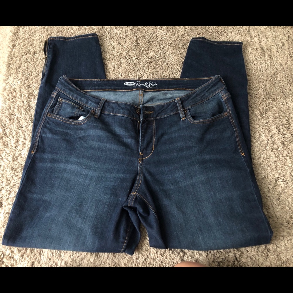 NWOT Old Navy “The Rock Star” Zipper leg